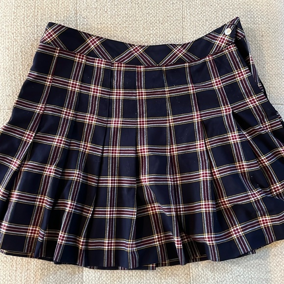 Divided Dresses & Skirts - H&M Women’s Pleated Navy Blue Casual Mini Skirt